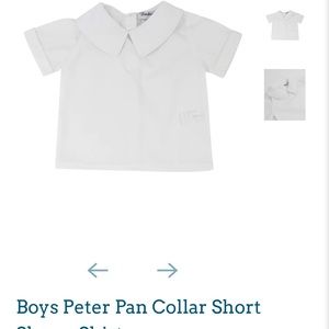 NWT short sleeve petter pan collar shirt
